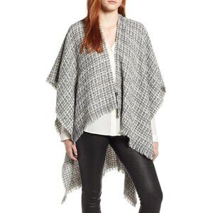 ECHO Metallic Tweed Ruana